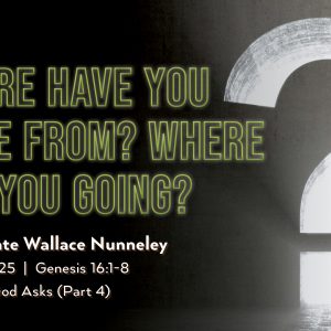 June 22, 2025 – Where Have You Come From? Where Are You Going? (Message Only)